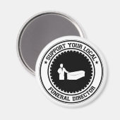 地元の葬儀ディレクターを支援する マグネット (正面/裏面)