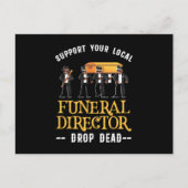 地元の葬儀ディレクターEmbalmerギフトをサポート ポストカード (正面)