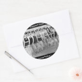 地元の警察を応援しろ! ラウンドシール (封筒)