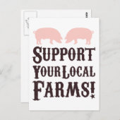 地元の農場をサポート！ポストカード ポストカード (正面/裏面)