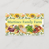 地元の農場産物売りひまわり 名刺 (正面)