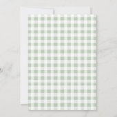 地元の農家で育てられたベイビーシャワー 招待状 (裏面)