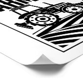 地元の農家トラクターの生活農業をサポート ポスター (角)