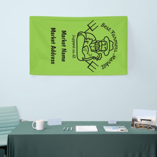 地元の農家市場 横断幕 (トレードショー)