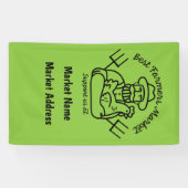 地元の農家市場 横断幕 (横)