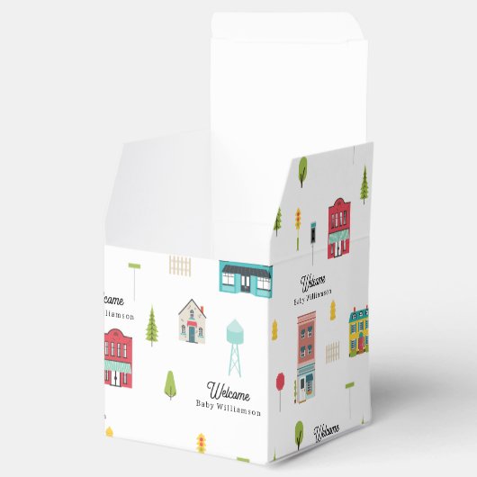 地元の近所の赤ちゃんシャワー フェイバーボックス (オープン)