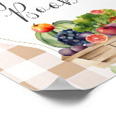 地元の野菜農家マーケットゲストブック ポスター (角)