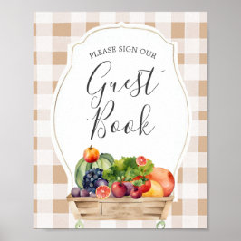 地元の野菜農家マーケットゲストブック ポスター