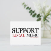 地元の音楽を応援しよう - ポストカード (スタンド正面)