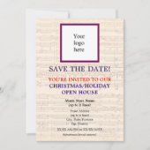 地元の音楽ストアのロゴクリスマスIIIオープンハウス セーブザデート (正面)