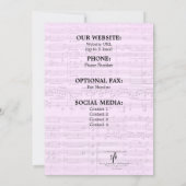 地元の音楽ストアのロゴクリスマスIIIオープンハウス セーブザデート (裏面)