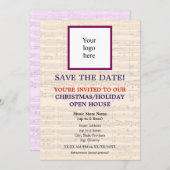 地元の音楽ストアのロゴクリスマスIIIオープンハウス セーブザデート (正面/裏面)