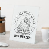 地元の鶏卵業者 台座サイン (インサイチュ)