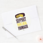 地元のFromagerスタンプをサポート ラウンドシール (封筒)