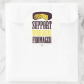 地元のFromagerスタンプをサポート ラウンドシール (バッグ)