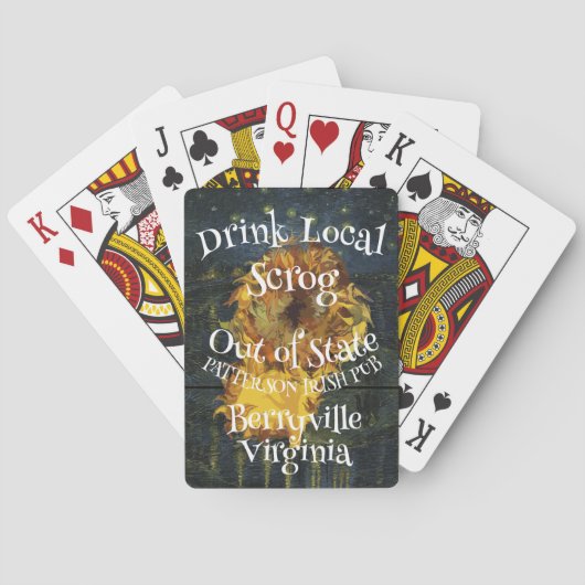 地元のScrogを州外のパターソンPubで飲もう トランプ (裏面)