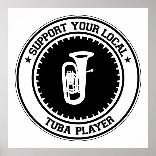 地元のTubaプレーヤーをサポート ポスター (正面)