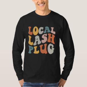 地元まつげプラグ まつげテック まつげアーティスト レトロまつげ Tシャツ
