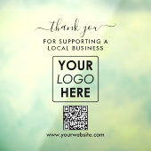 地元ビジネス ロゴ ブランディング ウェルカム ウィンドウサイン (シート3)