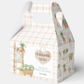 地元モダン産農場市場の赤ちゃんシャワー フェイバーボックス (裏面)