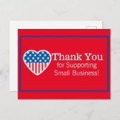 地元中小企業を支援していただきありがとう ポストカード (正面/裏面)