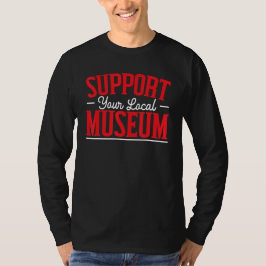 地元博物館応援 博物館キュレーター Tシャツ (正面)
