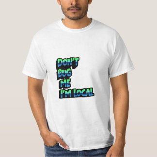 地元民なのでちょっかい出すな – レトロ・レインボー・タイポグラフィ Tシャツ