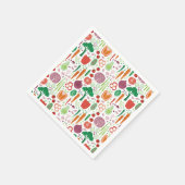 地元産の野菜 ファーマーズマーケット スタンダードカクテルナプキン (角)