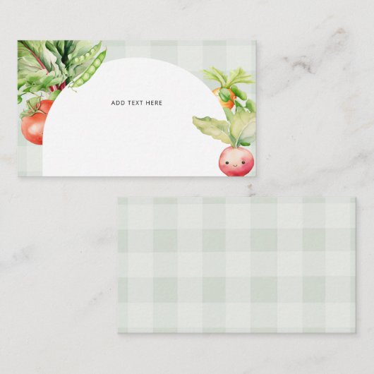 地元産ベビー野菜カスタム エンクロージャーカード (正面/裏面)