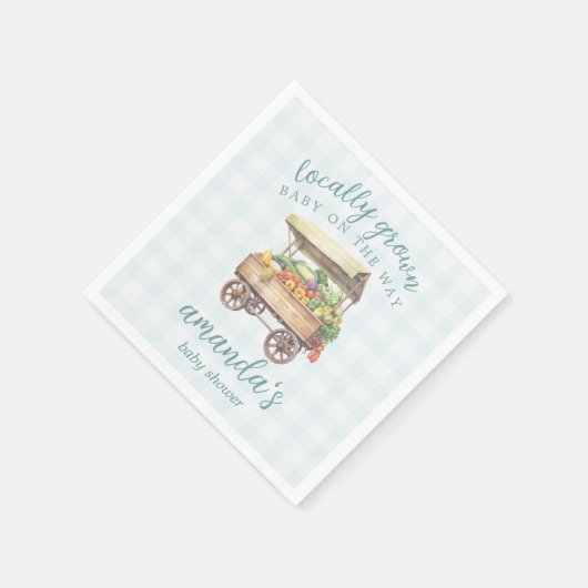 地元男女兼用育ての赤ちゃんシャワー スタンダードカクテルナプキン (角)