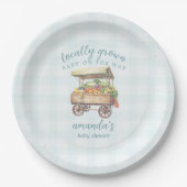 地元男女兼用育ての赤ちゃんシャワー ペーパープレート (正面)