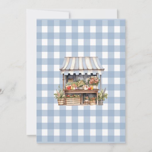 地元男女兼用育ての赤ちゃんシャワー 招待状 (裏面)