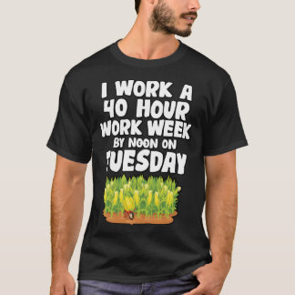 地元誇りを持った農家トウモロコシ農業農家 Tシャツ