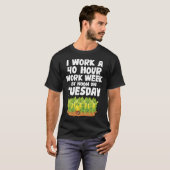 地元誇りを持った農家トウモロコシ農業農家 Tシャツ (正面フル)
