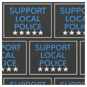 地元警察を支援する ファブリック (クローズアップ)