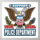 地元警察を支援する ポスター (正面)