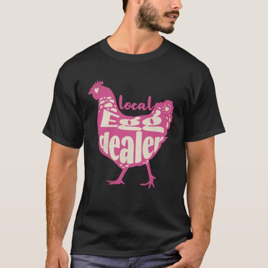 地元養鶏業者+卵販売業者+チキンサプライヤー+農家を応援 Tシャツ (正面)