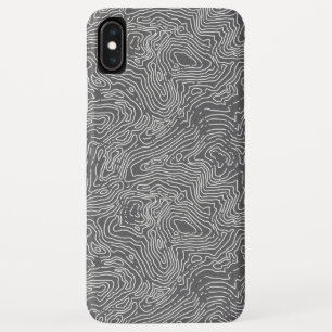 地勢 の木炭 iPhone XSの最高の場合 XS Maxケース