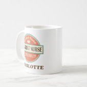 地区のナースのパーソナライズなオフィスのマグのギフト コーヒーマグカップ (正面左)