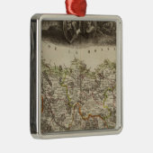 地区の境界 メタルオーナメント (右)