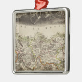 地区の境界 メタルオーナメント (左)