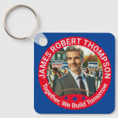 地区監督選挙キャンペーンの写真 キーホルダー (正面)