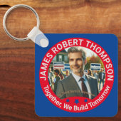 地区監督選挙キャンペーンの写真 キーホルダー (正面)