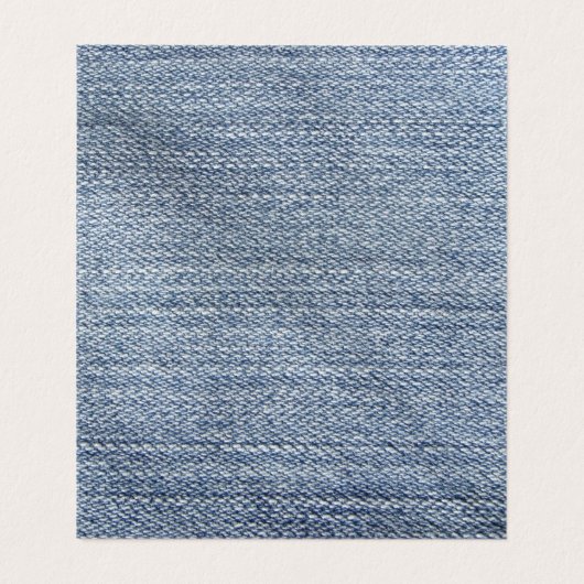 地名カード-デニム 名刺 (内部フラット)