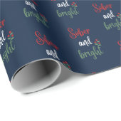 地味で明るいクリスマスプレゼント ラッピングペーパー (ロールコーナー)