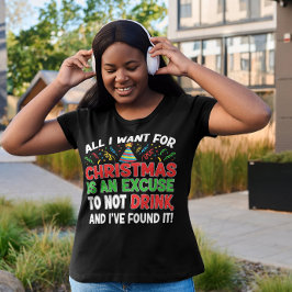 地味なクリスマスの女性 Tシャツ