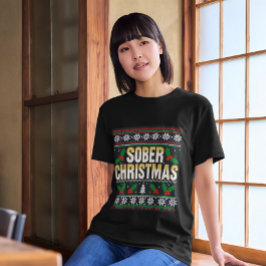 地味なクリスマスの女性 Tシャツ
