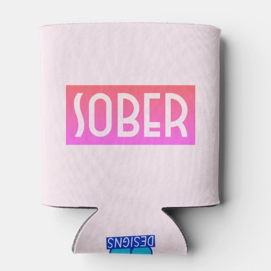 地味なピンク 缶クーラー (裏面)