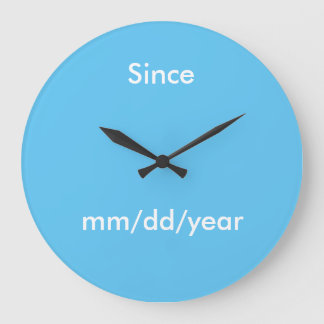 地味な日付時計 ラージ壁時計