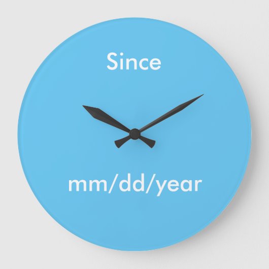 地味な日付時計 ラージ壁時計 (正面)